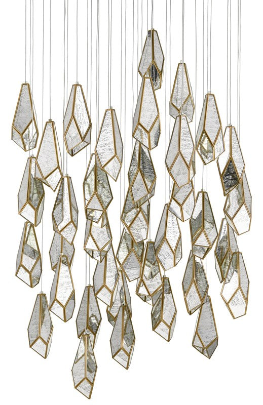 Currey and Company - Glace 36-Light Multi-Drop Pendant