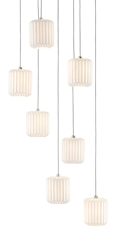 Currey & Company Dove 7 Light Multi Drop Pendant