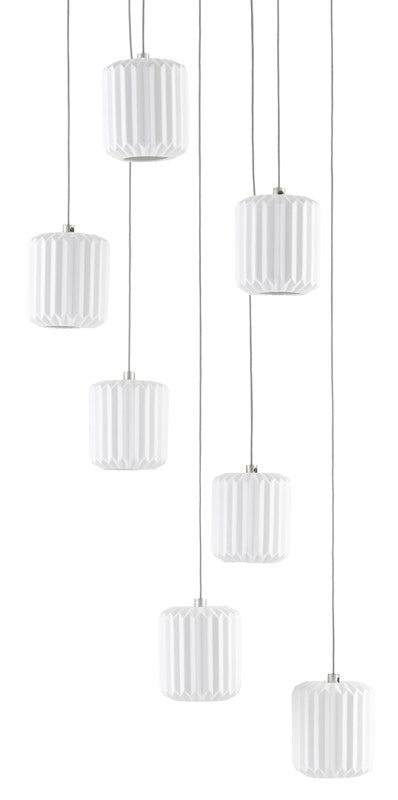 Currey & Company Dove 7 Light Multi Drop Pendant