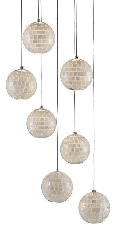 Currey and Company - Finhorn 7-Light Multi-Drop Pendant