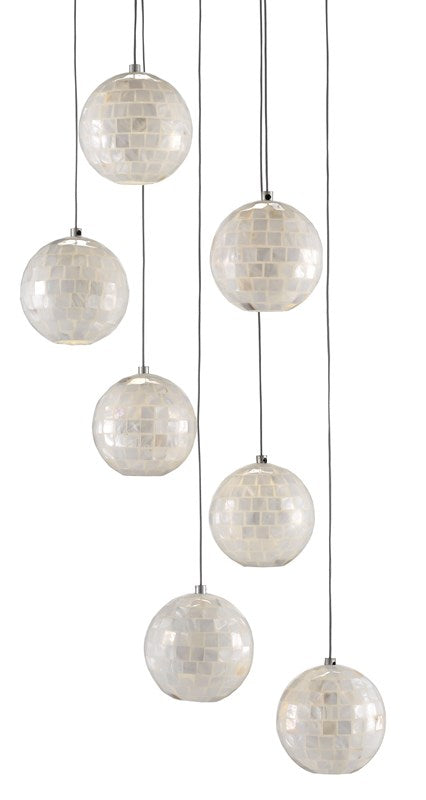 Currey and Company - Finhorn 7-Light Multi-Drop Pendant