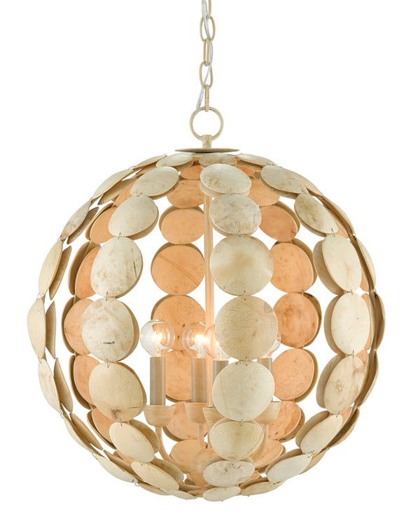 Currey and Company - Tartufo Coco Shell Chandelier