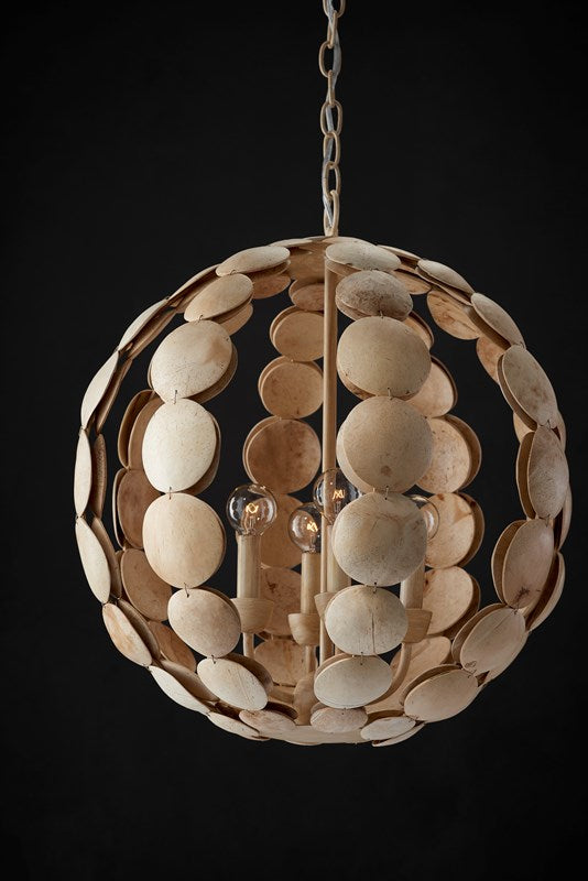 Currey and Company - Tartufo Coco Shell Chandelier