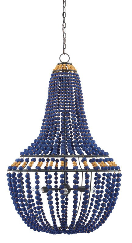 Currey and Company Penelope Blue Chandelier