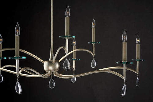 Currey and Company - Serilana Large Silver Chandelier