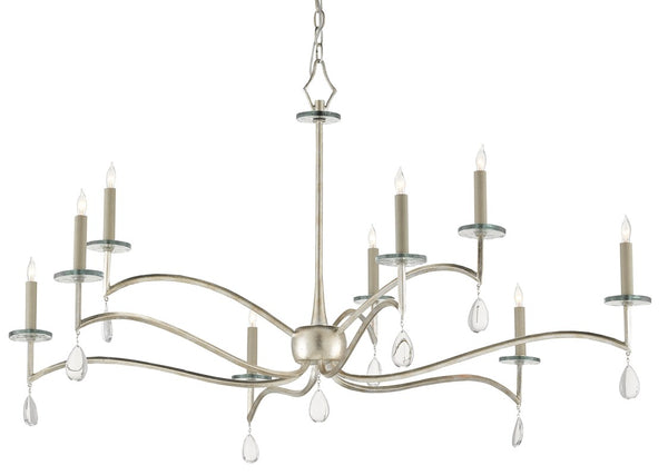 Currey and Company - Serilana Large Silver Chandelier
