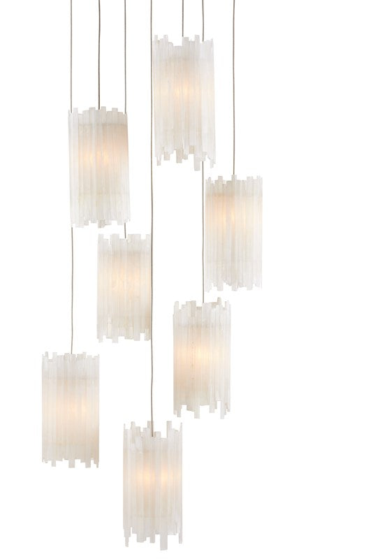 Currey And Company Escenia 7 Light Multi Drop Pendant