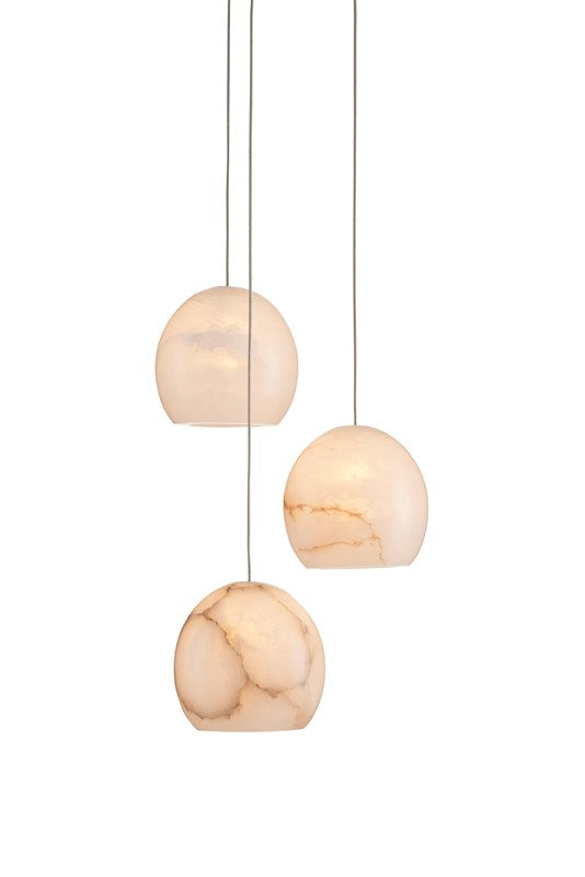 Currey And Company Lazio 3 Light Multi Drop Pendant