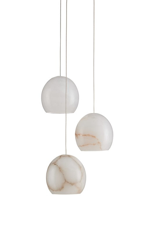 Currey And Company Lazio 3 Light Multi Drop Pendant