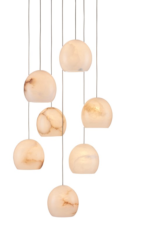 Currey And Company Lazio 7 Light Multi Drop Pendant
