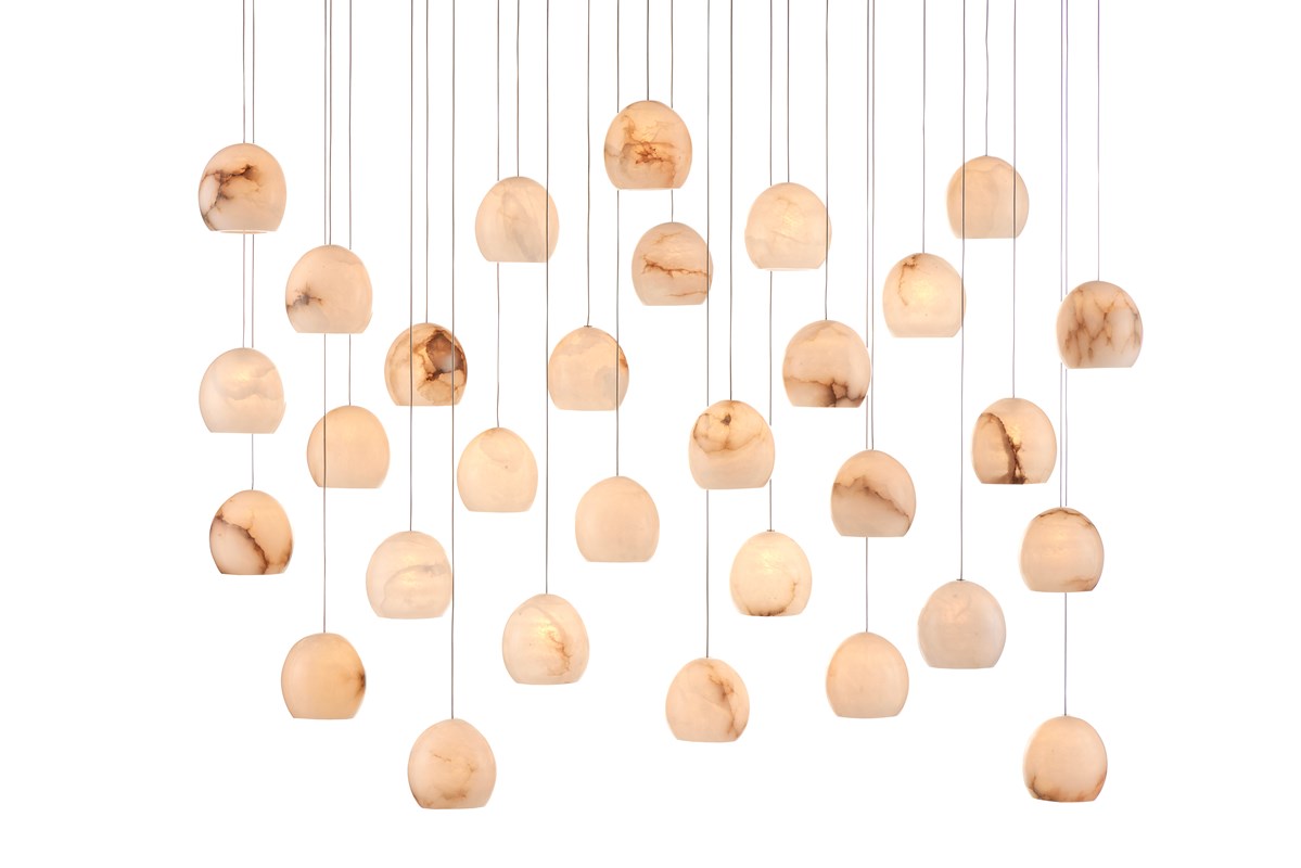 Currey And Company Lazio 30 Light Multi Drop Pendant