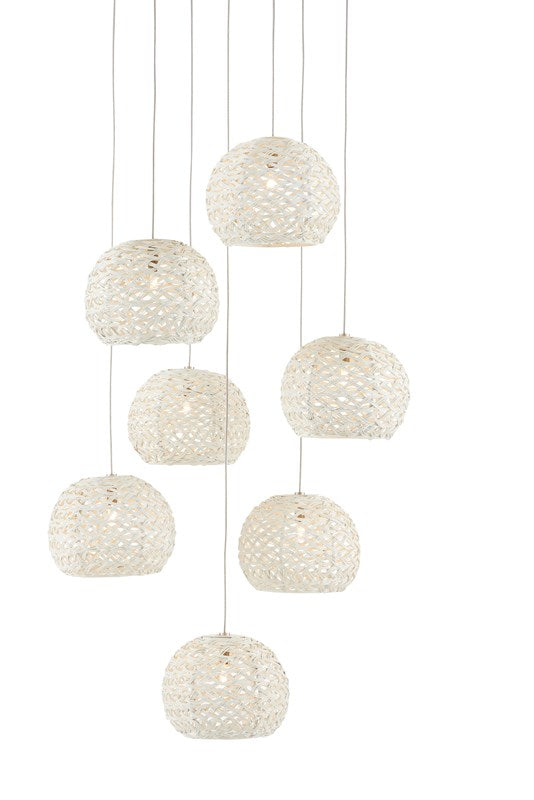 Currey And Company Piero 7 Light Multi Drop Pendant