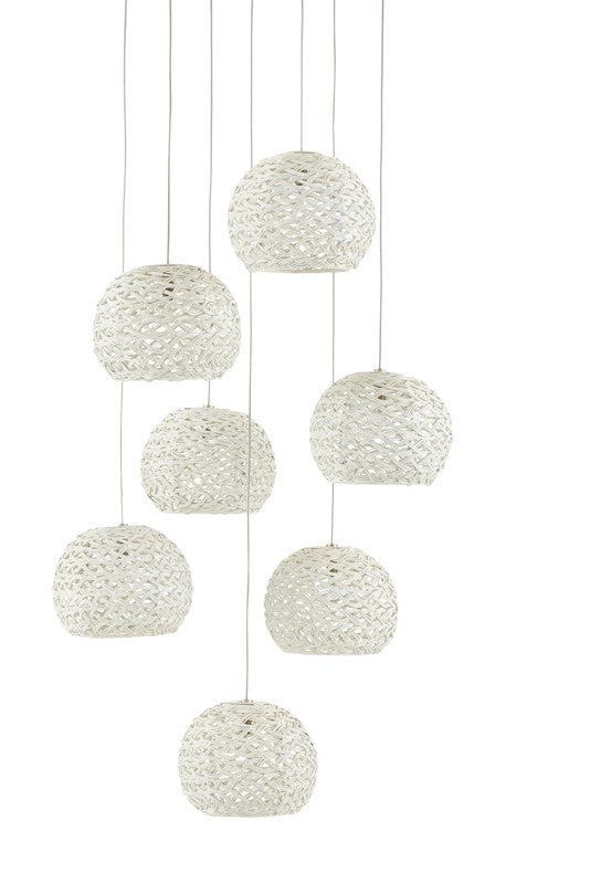 Currey And Company Piero 7 Light Multi Drop Pendant