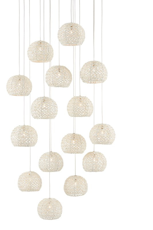 Currey And Company Piero Round 15 Light Multi Drop Pendant