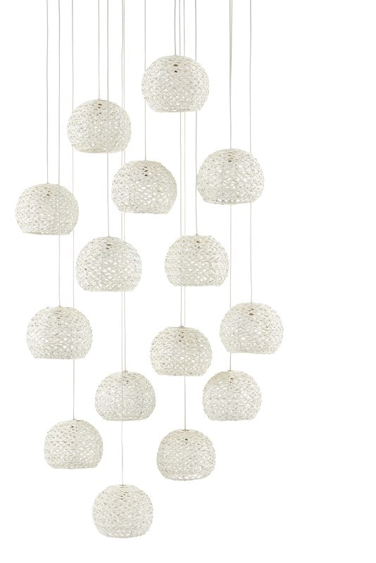 Currey And Company Piero Round 15 Light Multi Drop Pendant