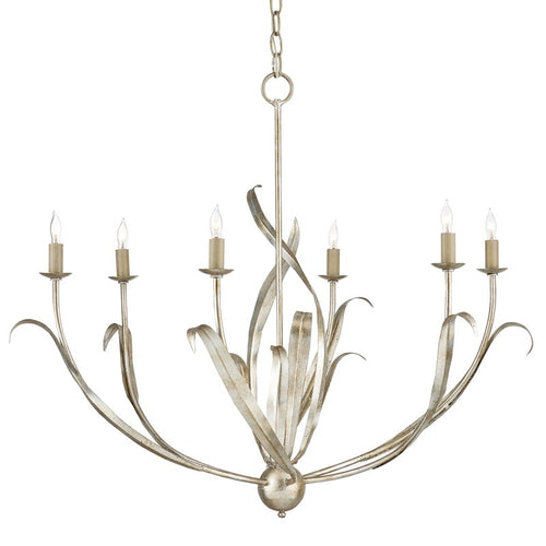 Currey And Company Menefee Silver Chandelier