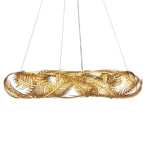 Aviva Stanoff For  Currey And Company Queenbee Palm Ring Chandelier
