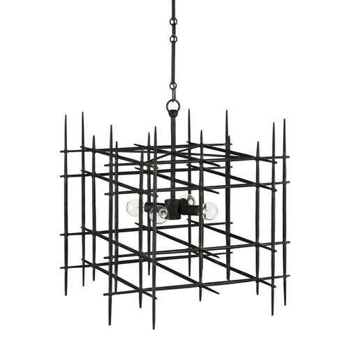 Currey And Company Steelhouse Small Chandelier