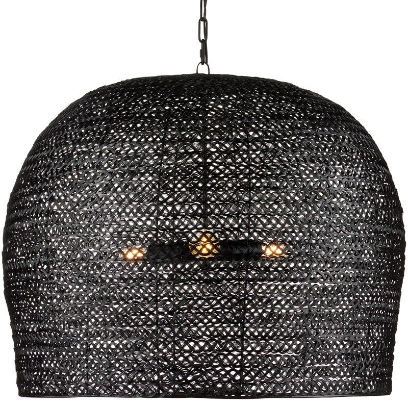 Currey And Company Piero Black Large Pendant