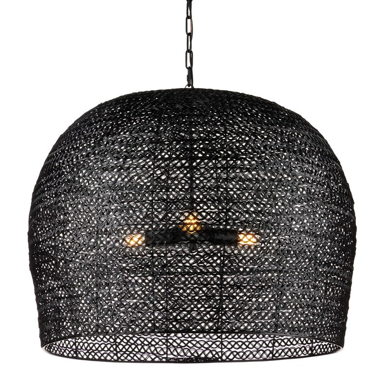 Currey And Company Piero Black Large Pendant