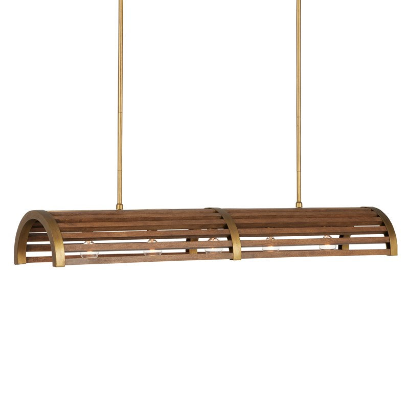 Currey And Company Woodbine Rectangular Chandelier
