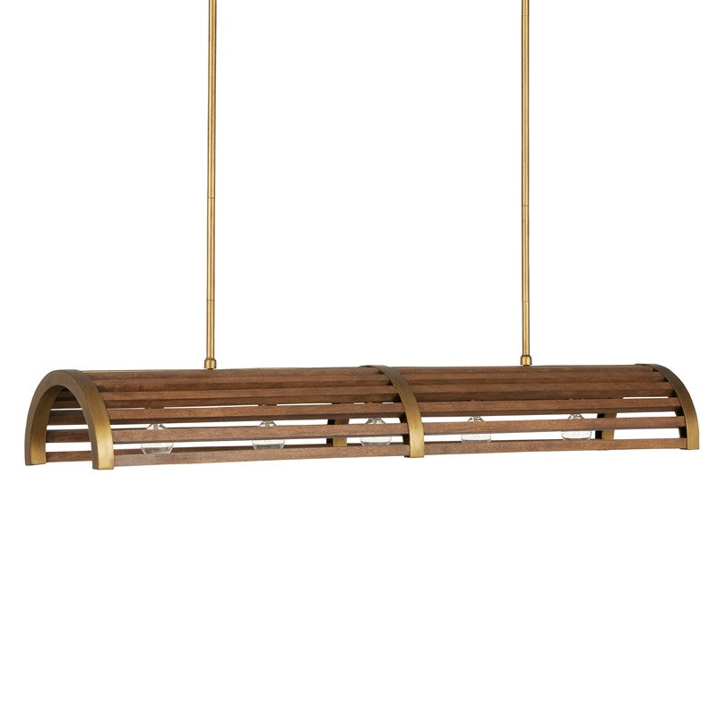 Currey And Company Woodbine Rectangular Chandelier