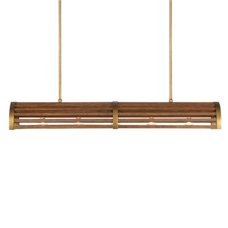 Currey And Company Woodbine Rectangular Chandelier