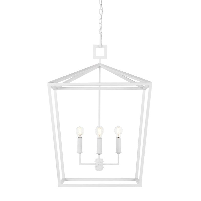 Currey And Company Denison White Grande Chandelier