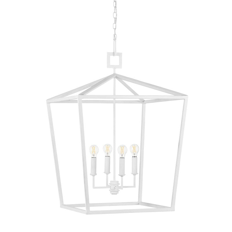 Currey And Company Denison White Grande Chandelier