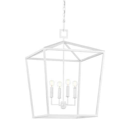 Currey And Company Denison White Grande Chandelier