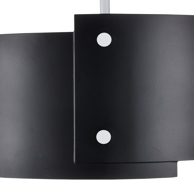 Currey And Company Ritsu Black Semi Flush