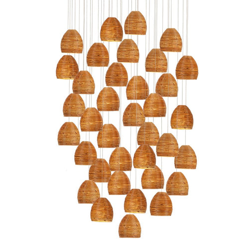 Currey And Company Beehive 36 Light Multi Drop Pendant