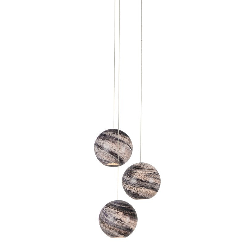 Currey And Company Palatino 3 Light Multi Drop Pendant