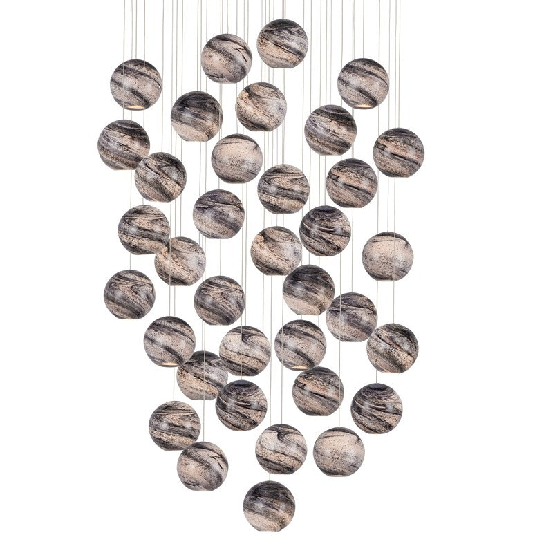 Currey And Company Palatino 36 Light Multi Drop Pendant