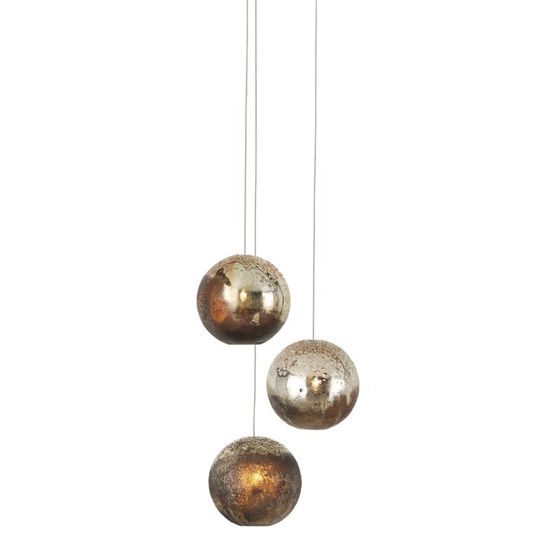 Currey And Company Pathos 3 Light Multi Drop Pendant