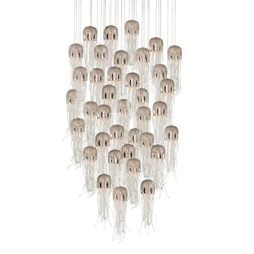 Currey And Company Medusa 36 Light Multi Drop Pendant