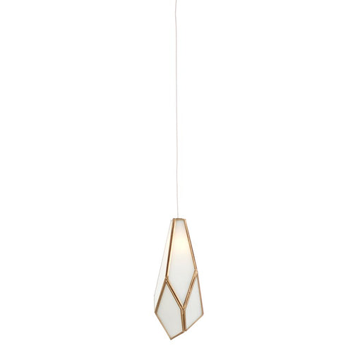 Currey And Company Glace White 1 Light Multi Drop Pendant