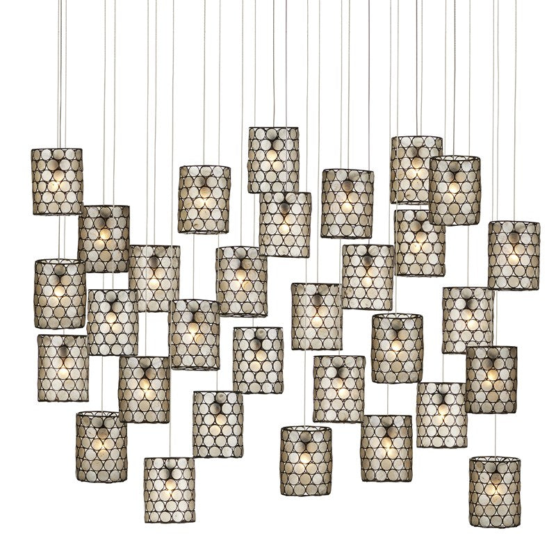 Currey And Company Regatta 30 Light Multi Drop Pendant