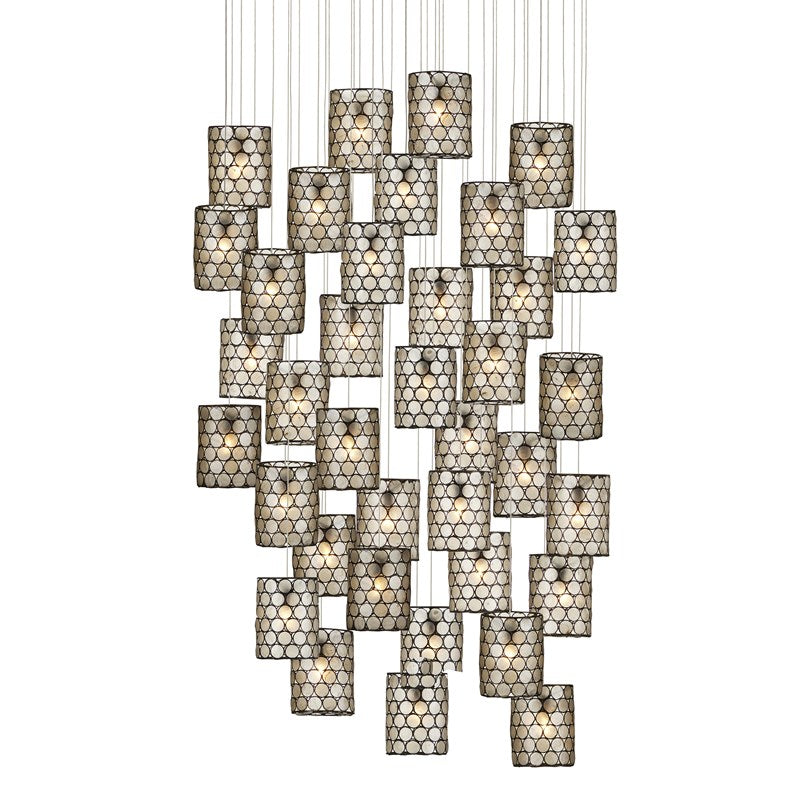 Currey And Company Regatta 36 Light Multi Drop Pendant