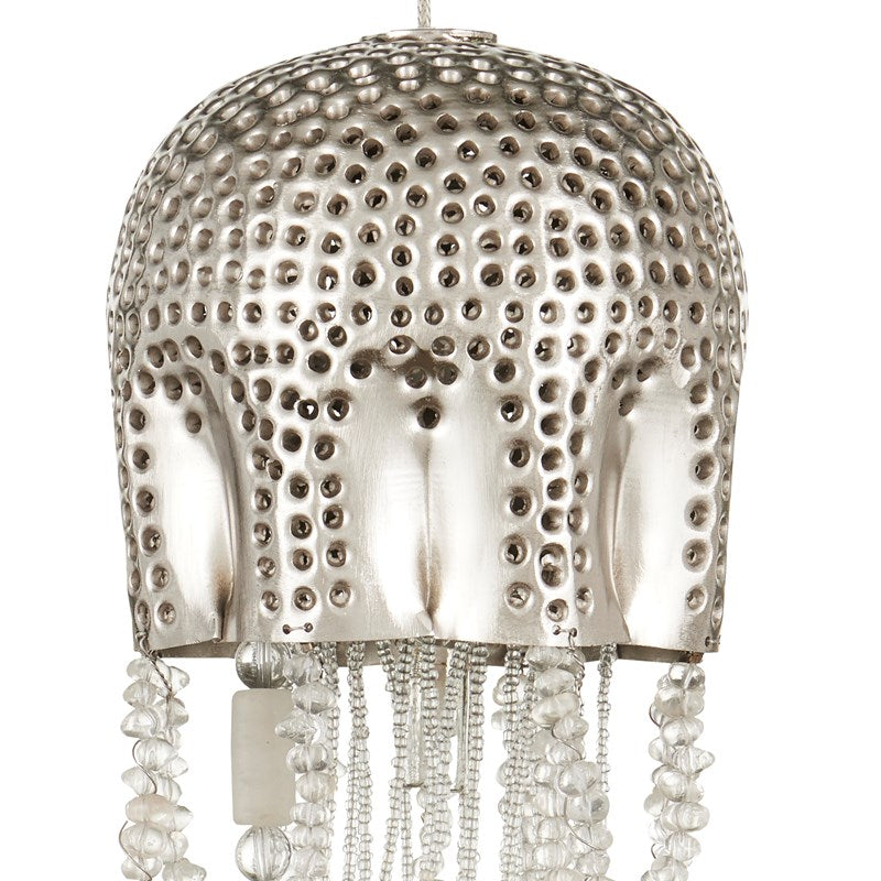 Currey And Company Medusa Rectangular 7 Light Multi Drop Pendant