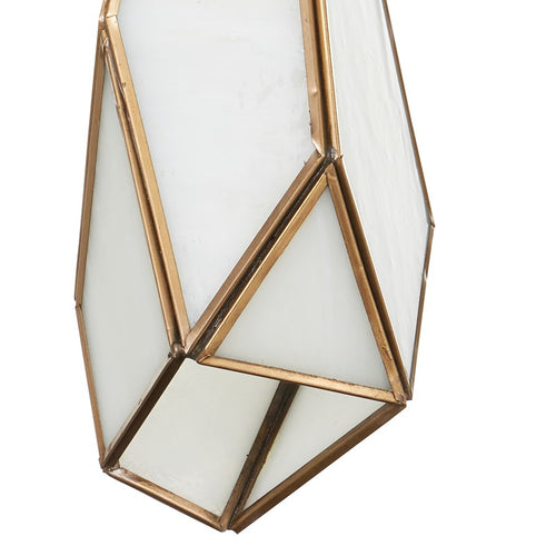 Currey And Company Glace White Rectangular 7 Light Multi Drop Pendant