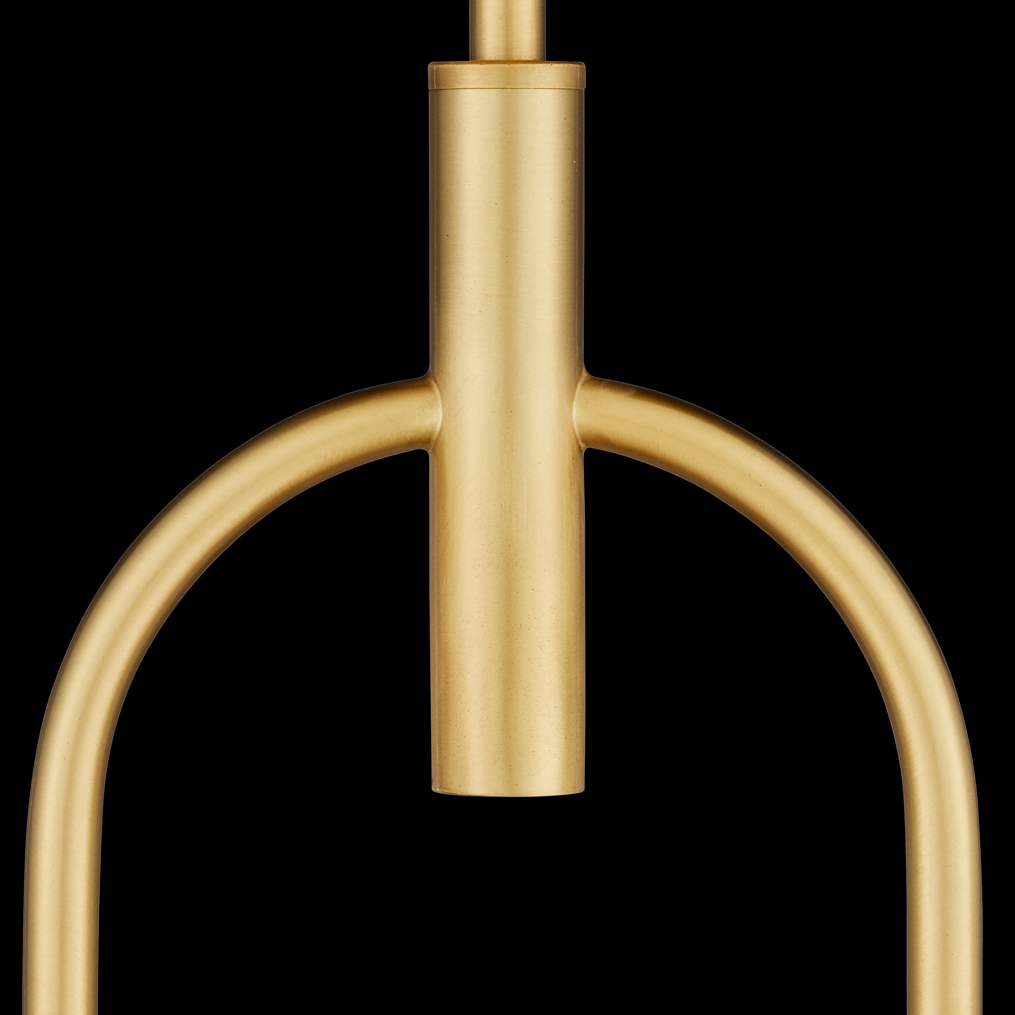 Currey & Company Creighton 17.75" Brass 1 Light Led Semi Flush Mount