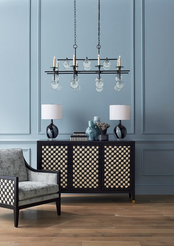 Currey and Company - Sethos Black Rectangular Chandelier