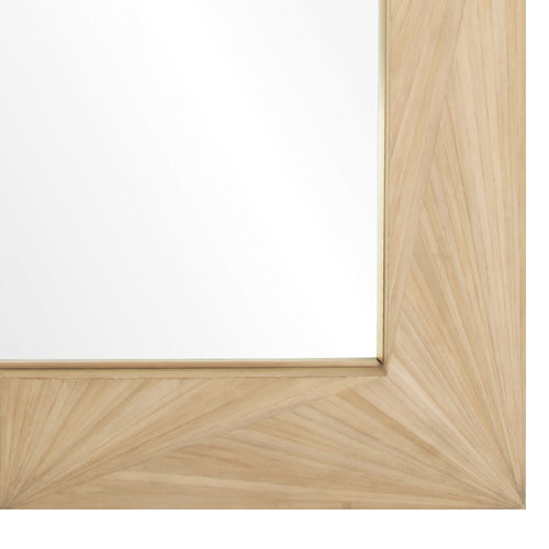 Michael Smith for Mirror Home French Straw & Brass Mirror