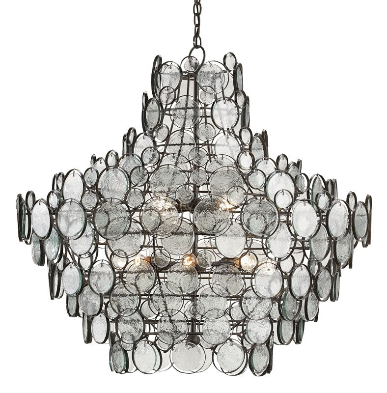 Galahad Blue Chandelier by Currey and Company