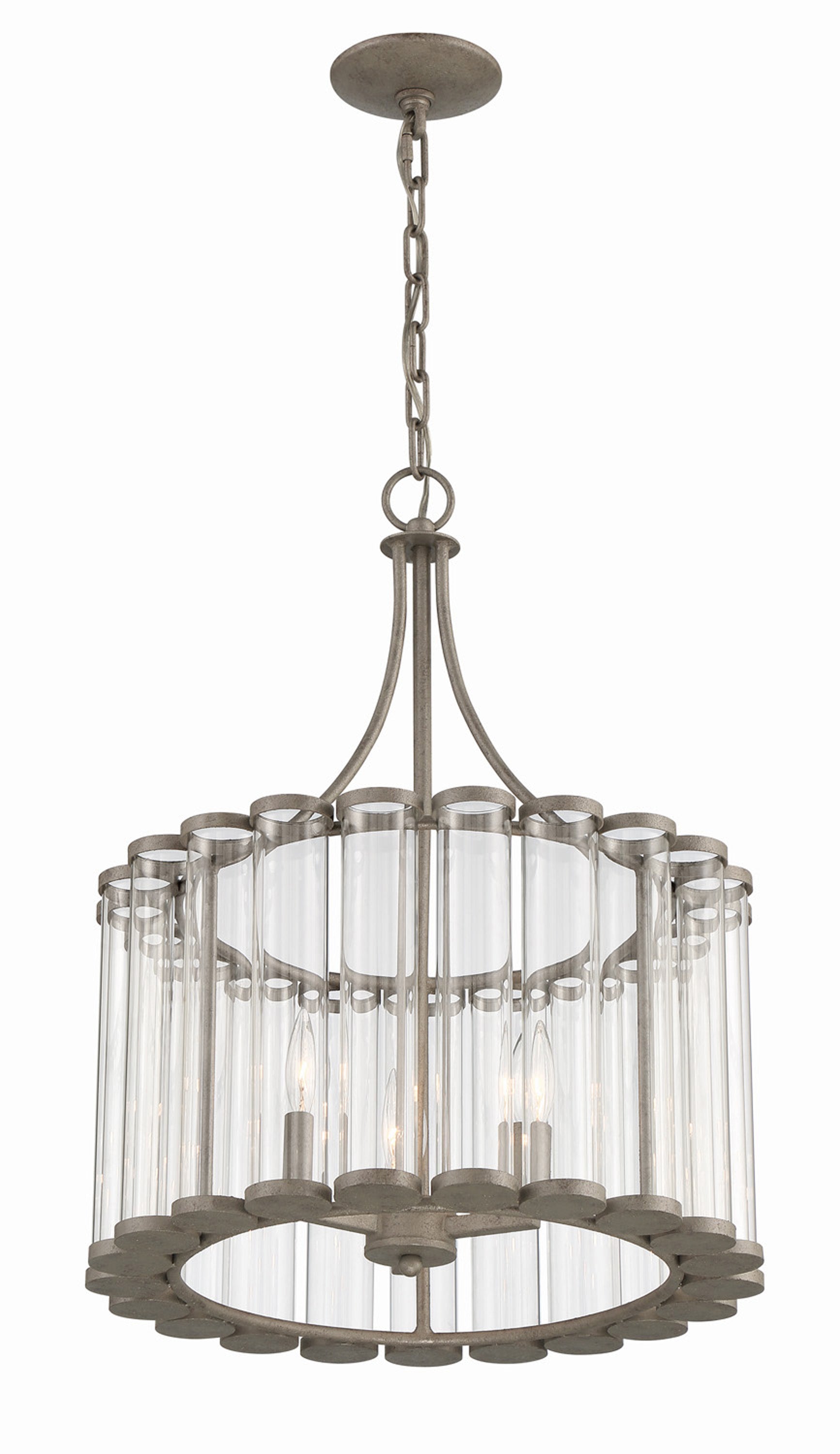 Lumanity Bridgewater 3 Light Glass Statement Chandelier