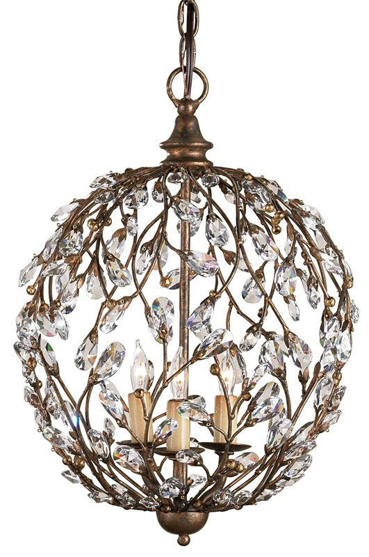 Currey & Company Crystal Bud Cupertino Orb Chandelier