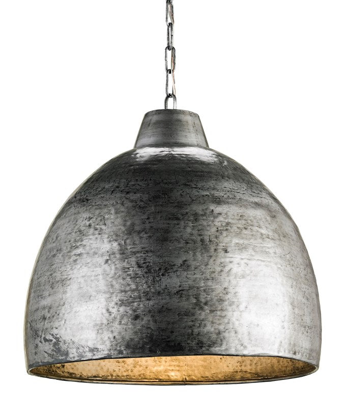 Currey & Company Earthshine Steel Large Pendant