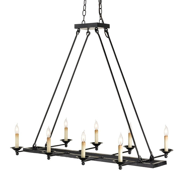 Currey And Company Houndslow Rectangular Chandelier