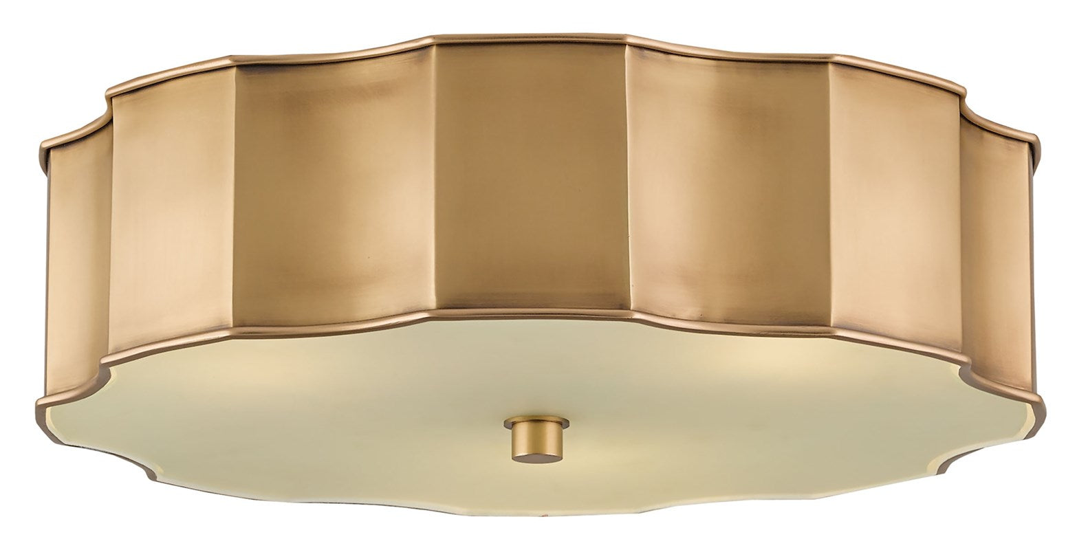 Currey & Company Wexford Brass Flush Mount